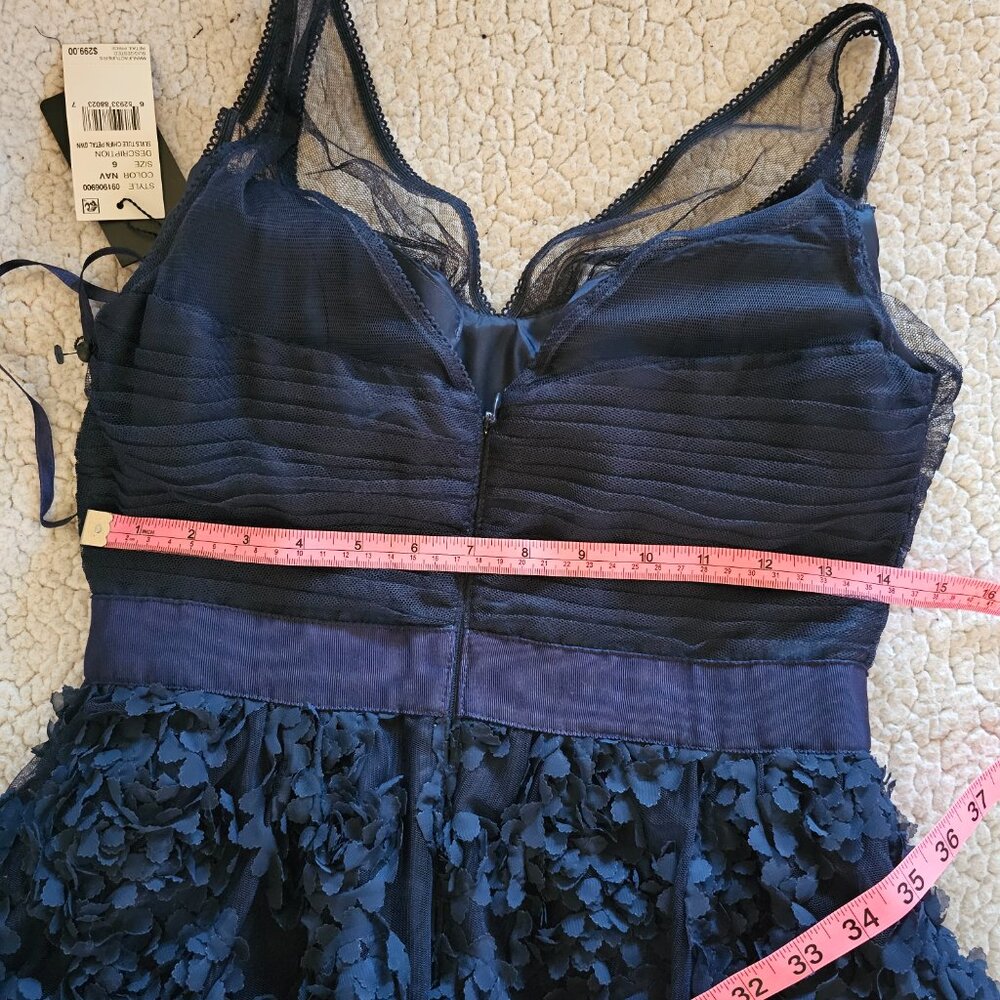 Adrianna Papell Floral Embroidered Illusion Gown - Picture 13 of 16